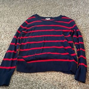 Merona blue with red strips sweater